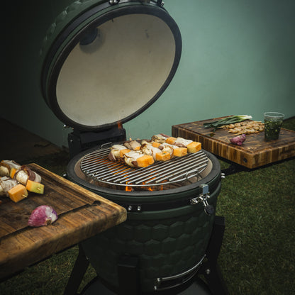 El KAME de Cerámica 22” – Parrilla Kamado Premium para Asar, Ahumar y Hornear
