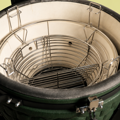 El KAME de Cerámica 22” – Parrilla Kamado Premium para Asar, Ahumar y Hornear