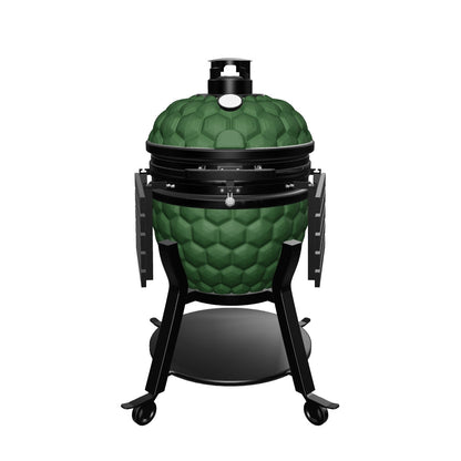 22" Ceramic Kamado Grill – Premium Grill for Grilling, Smoking, and Baking 